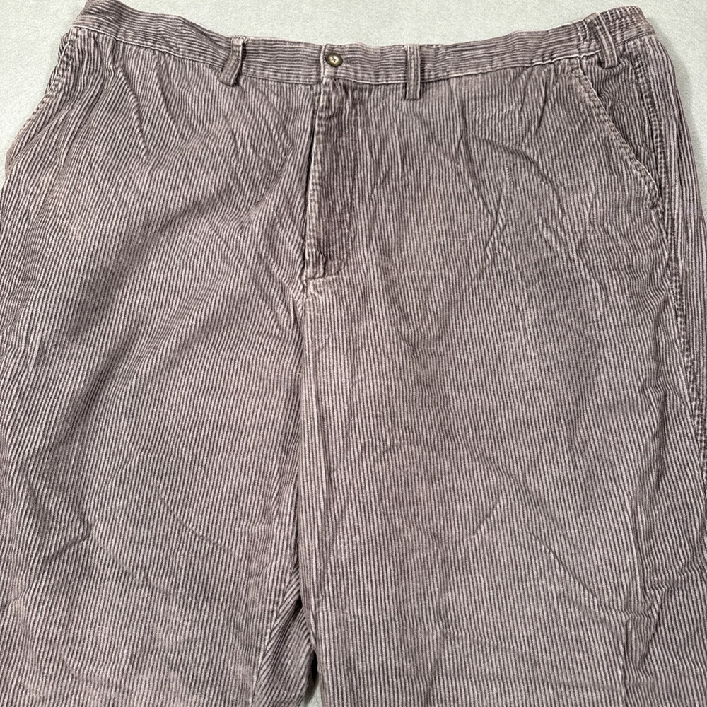 PANTS Towncraft Men's 46W CORDUROY Gray FLAP POCKETS - Picture 2 of 7